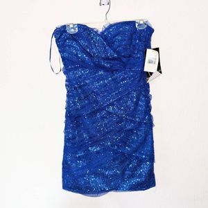 ROBERTA Sequin Strapless Dress Size 13/14